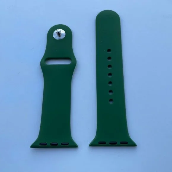 Replacement Strap for iWatch Green Tone Silicon Rubber Band Size 38/40mm - Picture 7 of 8
